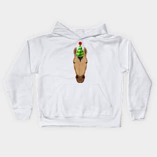 Horse with Party hat Kids Hoodie